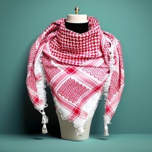 red palestinian kufiyeh