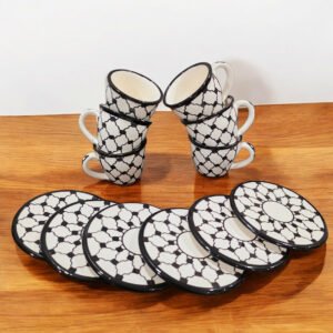 Coffee Cups with plates (12pcs)