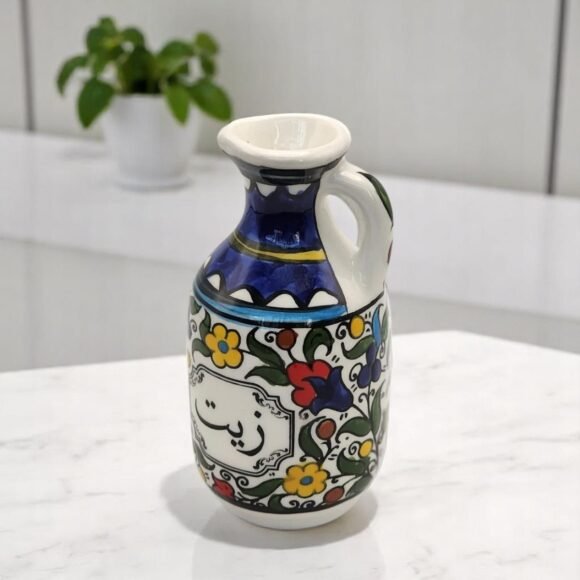 Olive Oil Jug Flower 40 580x580