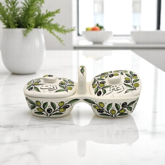 Olive Oil and Zaatar Plates Set 55 580x580