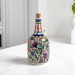 Olive Oil Bottle - Flowers